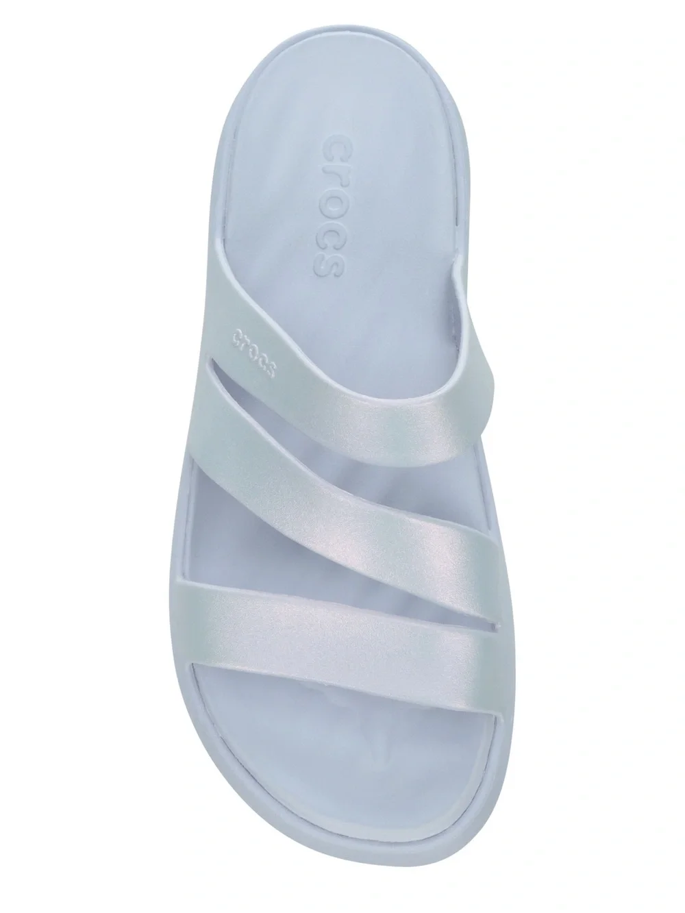 Crocs Women’s LiteRide strappy getaway sandals Slide misty purple shimmer size 8